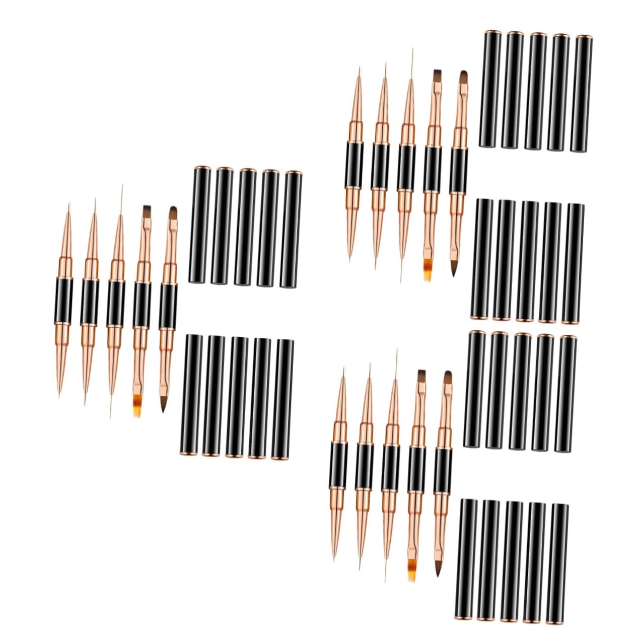 Mipcase 15pezzi Pennarelli Per Nail Art Con Doppi Punte Strumenti Portatili Per Disegnare e Dipingere Unghie Accessorio Per Manicure e Decorazioni Unghie Facile Da Usare e Riutilizzabile