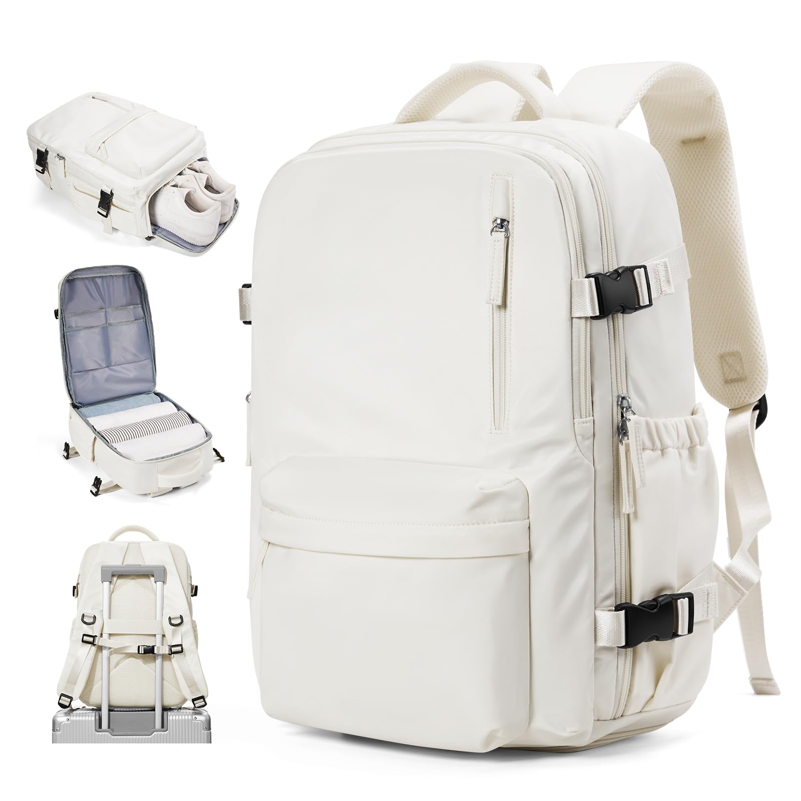 VECAVE Carry On Backpack for Women, Airline Approved Large Travel Backpack Flight Approved, Waterproof 14 Inch Laptop Backpack Business Work Backpacks