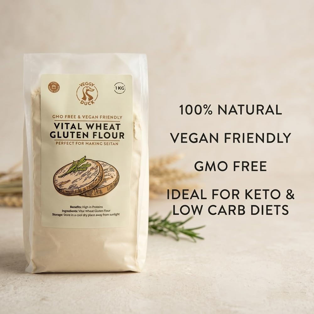 Veggy Duck Gluten De Trigo 1kg Ideal para Masas y Seitán