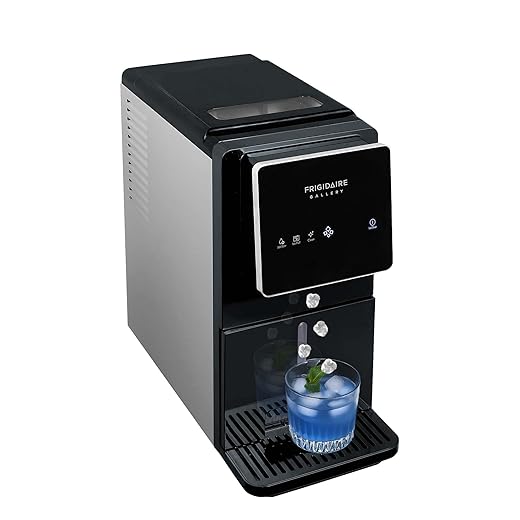 FRIGIDAIRE Touchscreen Nugget Ice Maker, Countertop Ice Machine, Sonic Ice Maker with 33 lbs. Capacity, Slate