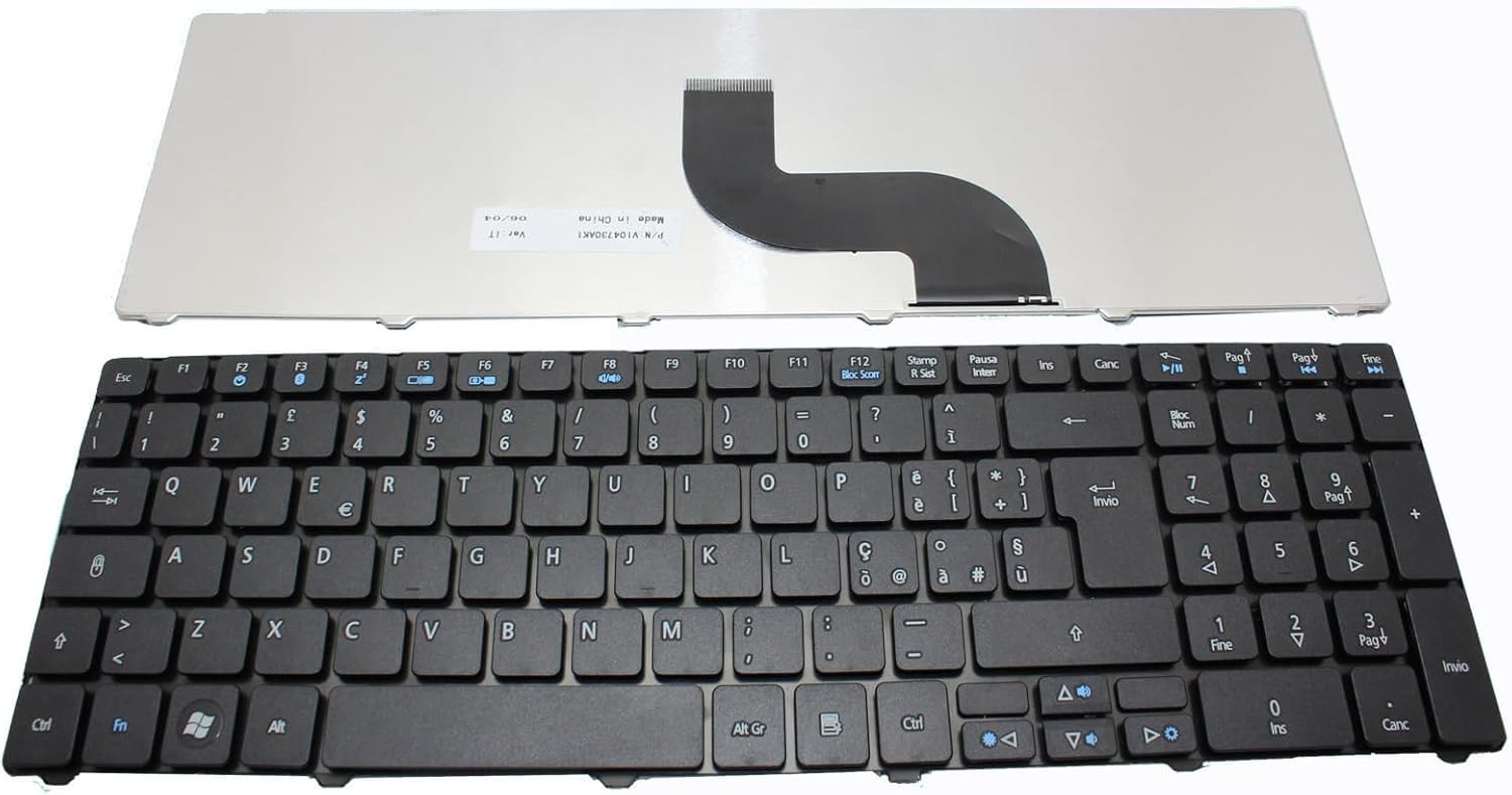 Tastiera di Ricambio per Notebook Acer Aspire 5750G 5750 5745G 5745P 5738 5738DG 5738DZG 5738PG 5738PZG 5738Z 5738ZG 5739 5740 5740G 5800 5810T 5750Z 5552G 5342 5338