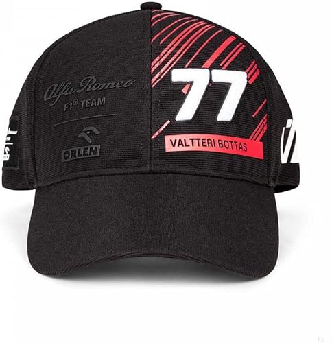 Alfa Romeo Racing F1 2022 Edición Especial Valtteri Bottas Driver Gorra de béisbol, color negro, talla única, Negro -