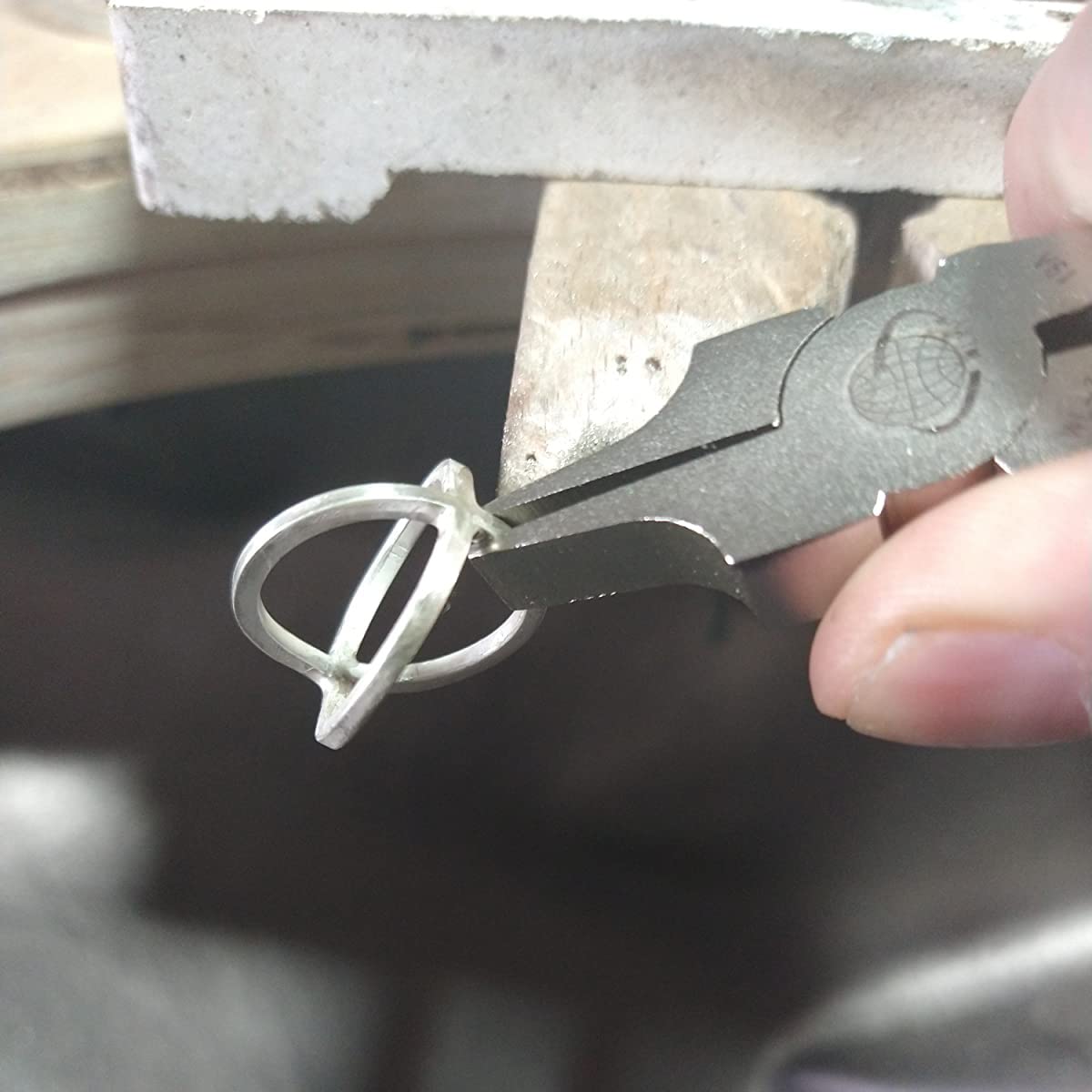 Pinze a becco piatto per gioielli, strumenti di riparazione con ganasce lisce, 13 cm