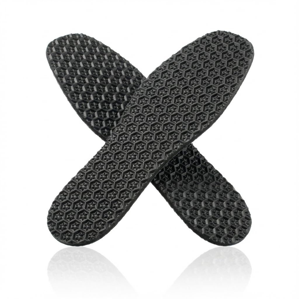 Schuhreparatur Sohle "Black Star" - Zellkautschuk Langsohle - Schuhsohle - Anti Rutsch Sohle - Gummisohlen zum aufkleben - Schuhsohlen Reparatur made in Germany (Stärke 4mm)