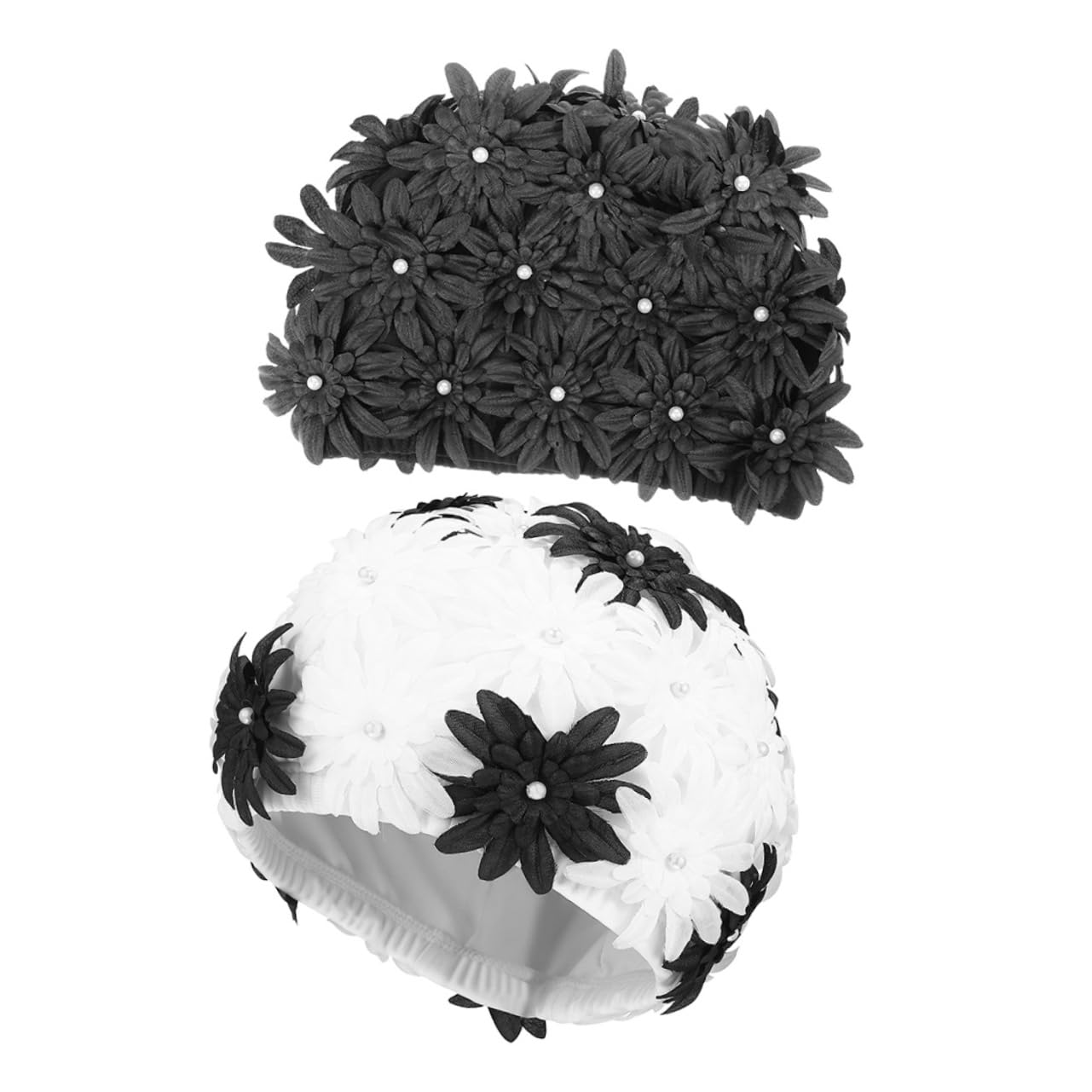 UPKOCH Tapa De Natación De Flores Impermeable Tapa De Natación para Mujeres Gorras De Natación Largo Sombreros para Mujer Floral Gorra De Baño Reutilizable Nadar Brocado