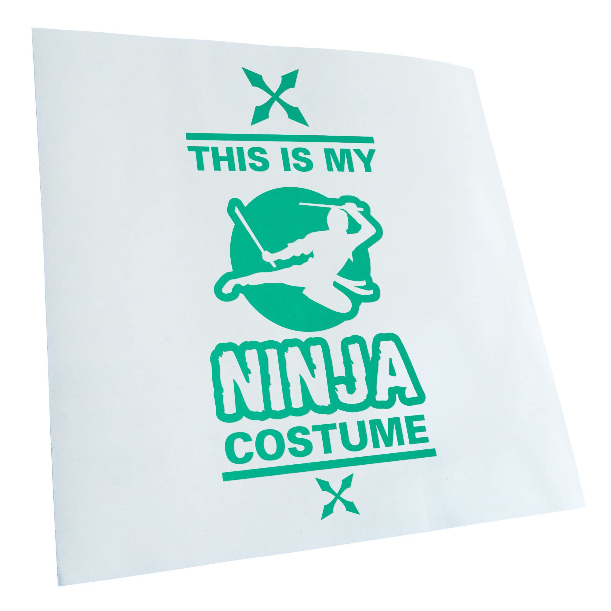 Kiwistar This is My Ninja Costume Sticker 25 Colours Neon Matt