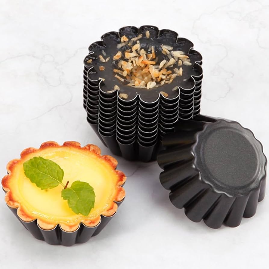 Amazon | YFFSFDC ミニ エッグタルト型 ミニパイ型 ケーキ型