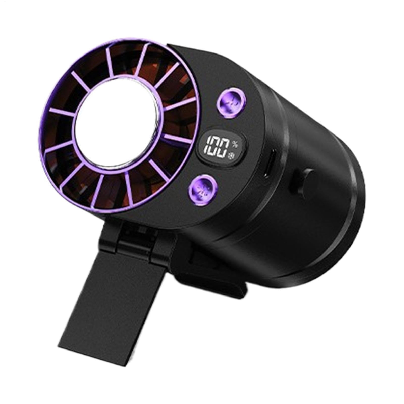 Ventilatore a Clip Mini Ricaricabile 100 Velocità Raffreddamento | Ventilatore Personale Portatile Raffrescante Per casa camera da ufficio scuola scrivania auto passeggino campeggio
