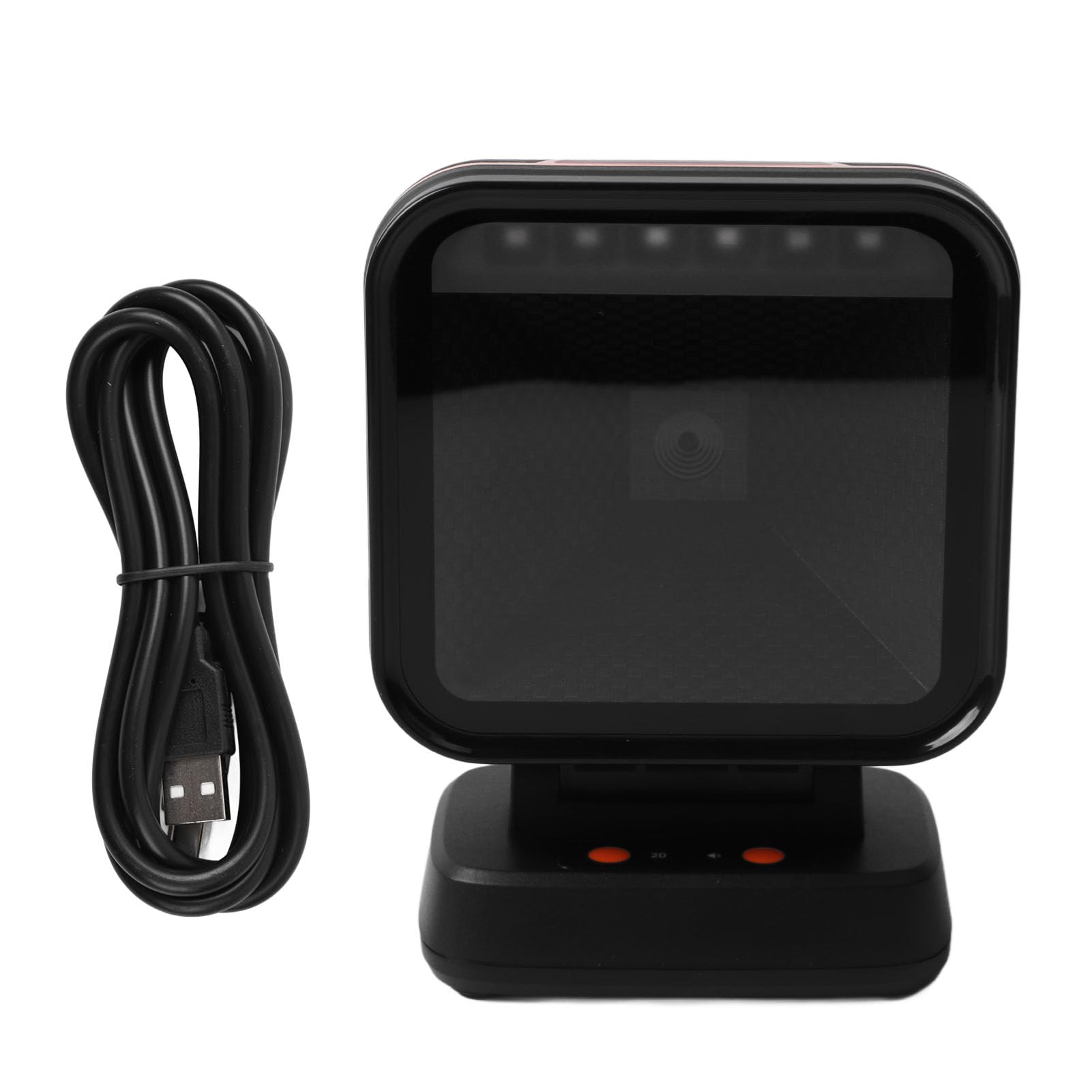 Lettore di Codici a Barre QR, Scanner di Codici a Barre da Tavolo, Rilevamento Automatico Kit Lettore di Codici a Barre Scanner della Piattaforma per Supermercato, Farmacia