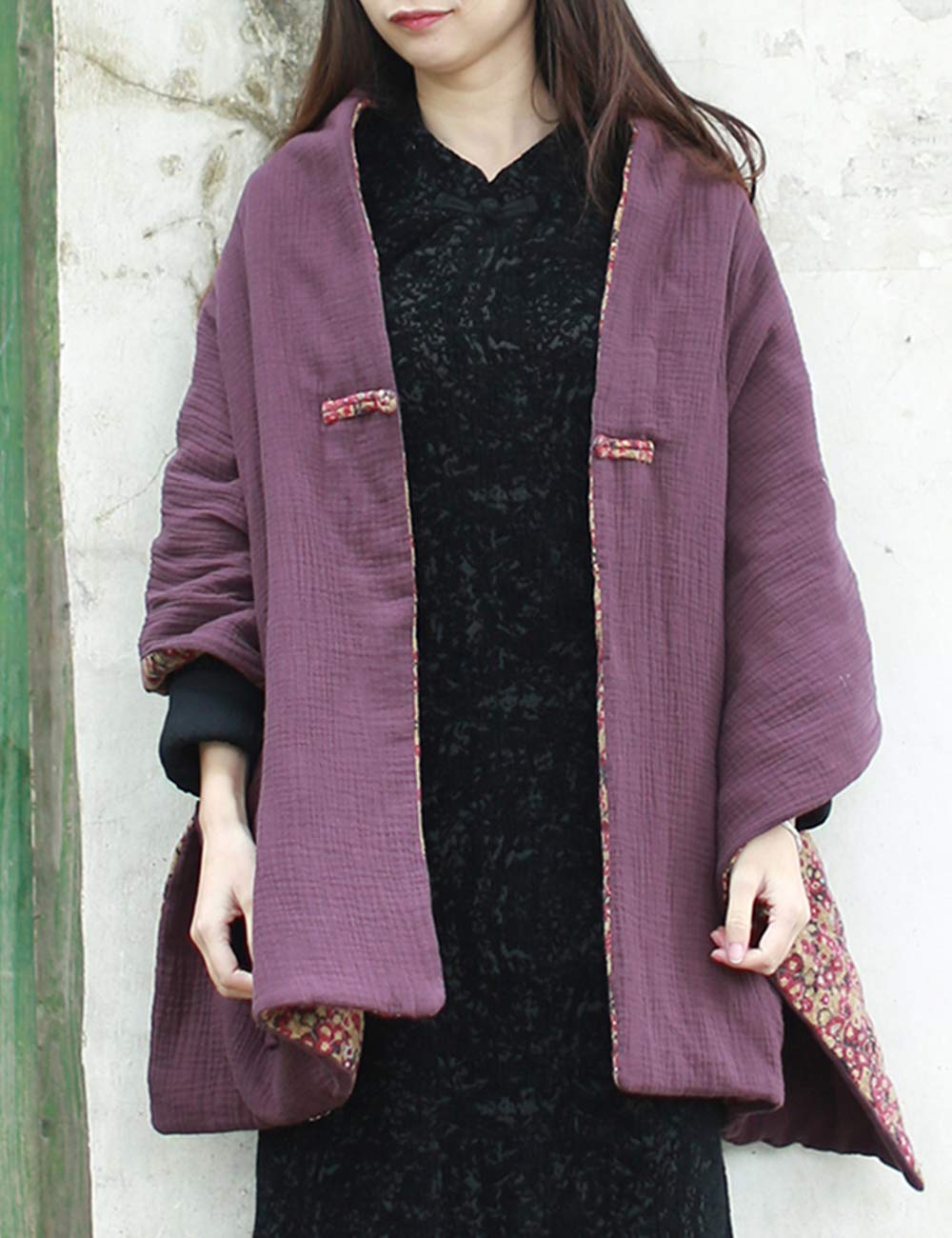 LZJN Écharpe élégante pour femme avec poches avant et châles et écharpes pour robes de soirée - violet - Taille unique
