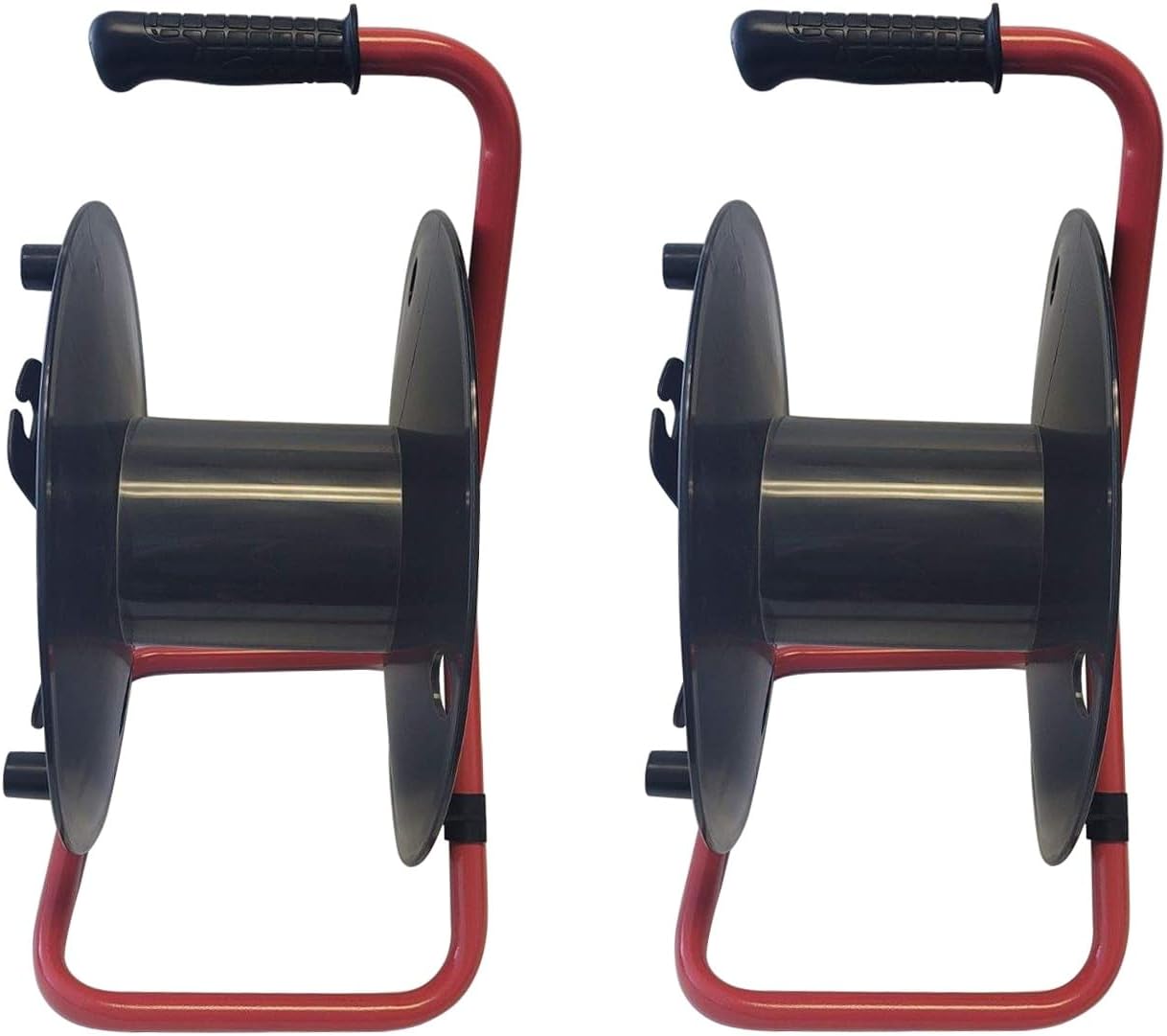 Audio2000'S ADC271C2 Two-Pack (2 Pieces) Deluxe Portable Cable Reels/Cord Reels, Total Capacity: up to 1440 feet of 6mm Cable/Cord (Capacity of Each Cable Reel: up to 720 feet of 6mm Cable/Cord)