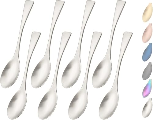 Miniatura 8 de Juego de cubiertos de 36 piezas para 6, juego de cubiertos mate  juego de cubiertos de acero inoxidable 304 con cuchillo para carne, utensilios de