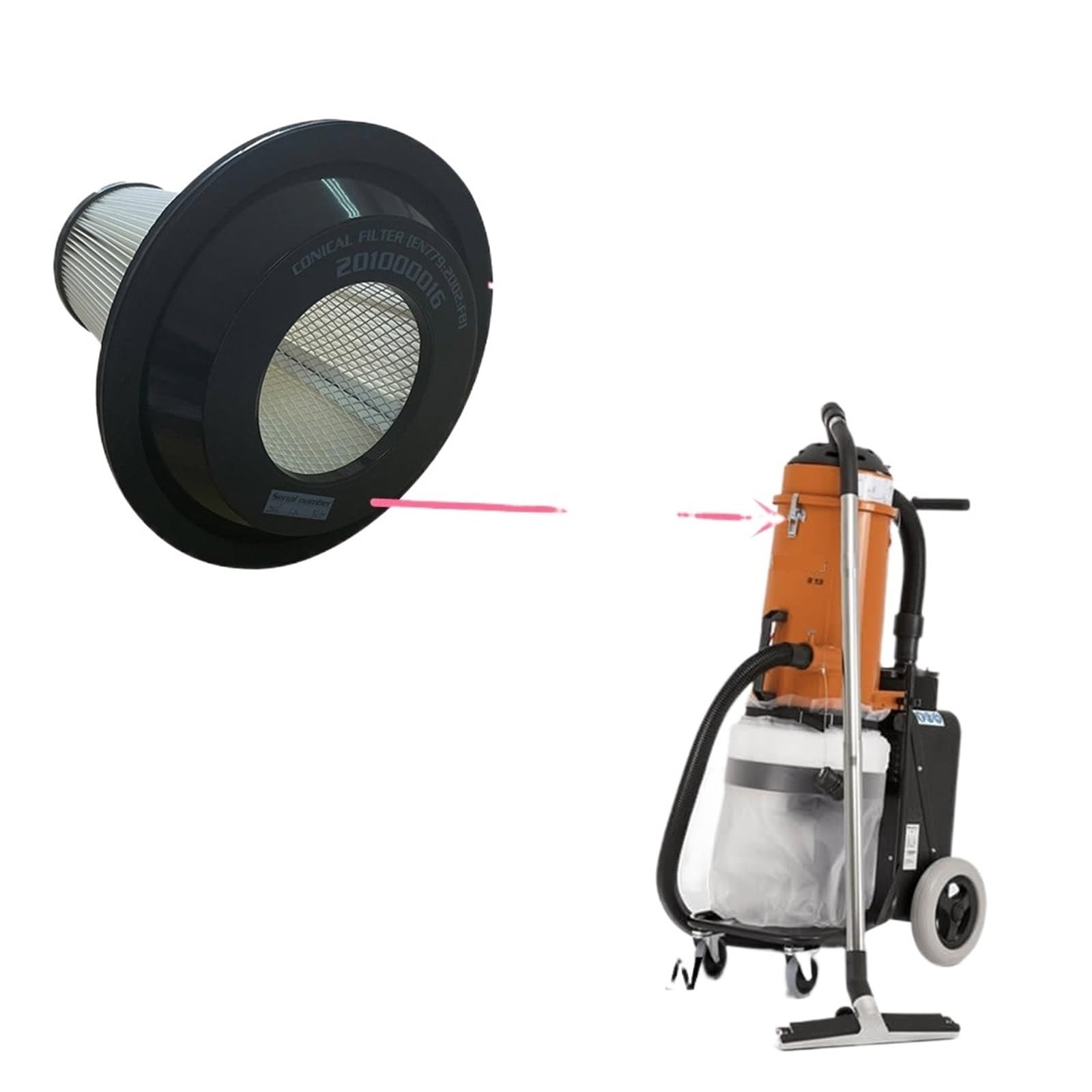 Amazon.co.jp: 1 個の円錐形ラウンド掃除機 HEPA フィルター