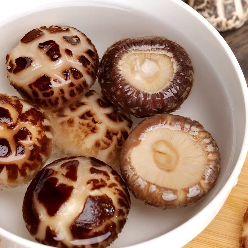 Miniatura 5 de Apexy Hongos Shiitake secos, 16 onzas, textura suave, sin tallo, sabor terroso deshidratado y natural, rico en proteínas y vitaminas (Premium)