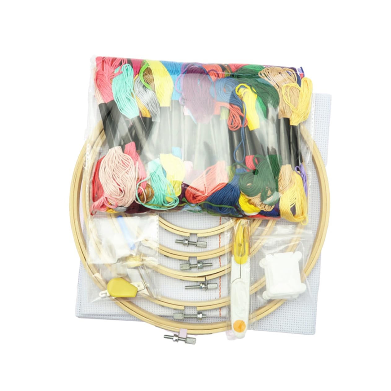 Kit broderie point de croix ULDIGI avec fils de couleurs et instructions de loisirs