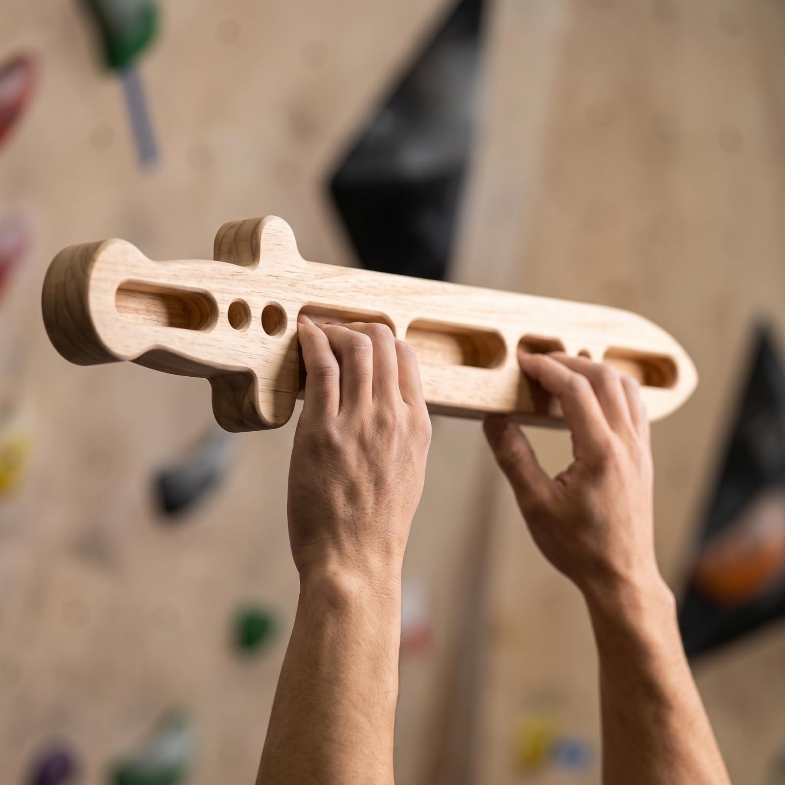 Trave da Arrampicata Installazione Semplice Tavola da Sospensione Versatile Tavola con Prese per Arrampicatori, Atleti