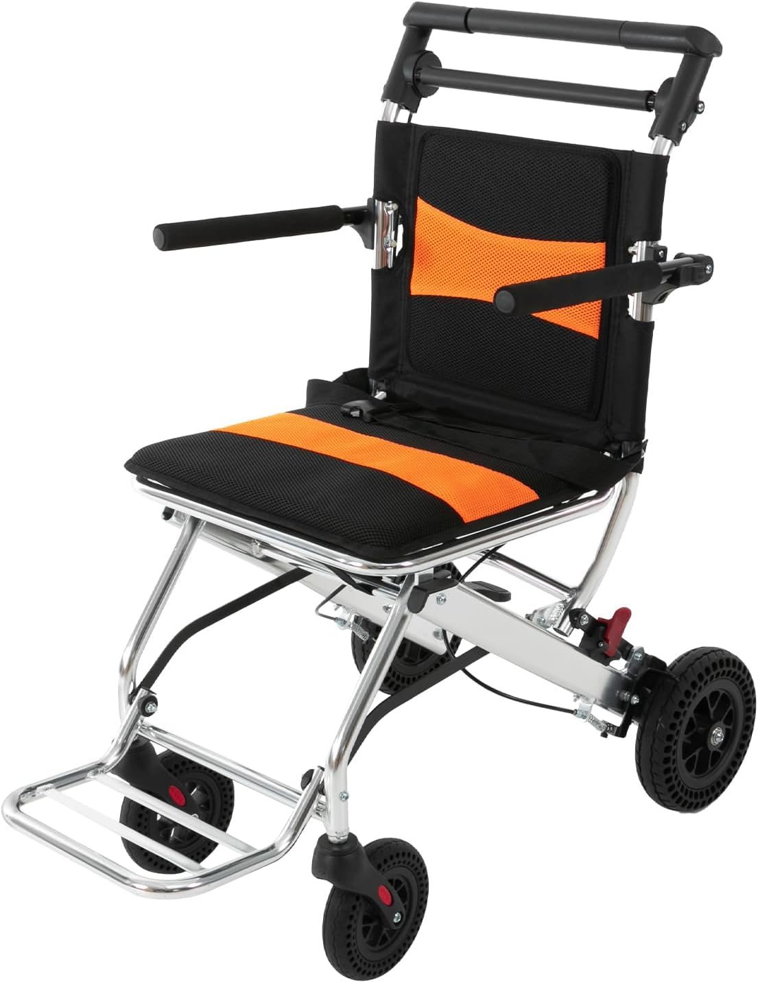 YGNVMCXJG Travel Wheelchair Lightweight Foldable – Compact Transport Chair for Elderly