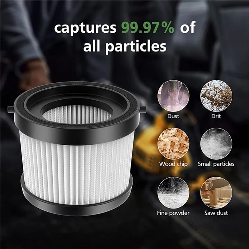 9 Filtros HEPA, Compatibles con DEWALT, DCV501LN/DCV501HB, Piezas De Repuesto For Aspiradora, Filtro Lavable, Limpieza del Hogar, Piezas De Aspiradora