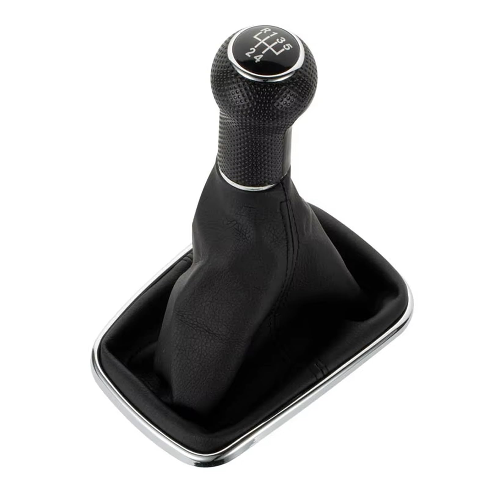GHQFROP Transmission Gear Shift Knob for VW for Golf for Bora for Jetta for GTI MK4 5/6 Speed 12mm Gear Shift Knob Lever Shifter Gaiter Boot Car Gear Stick Knob