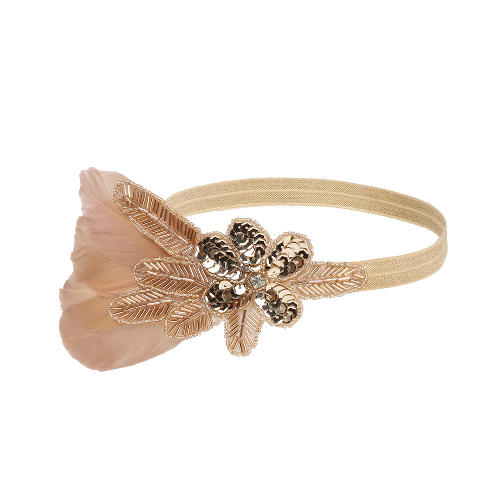 Great Gatsby Headpiece Flapper Headband Elegant Tea Party Accessories Fascinator Roaring 20s Women