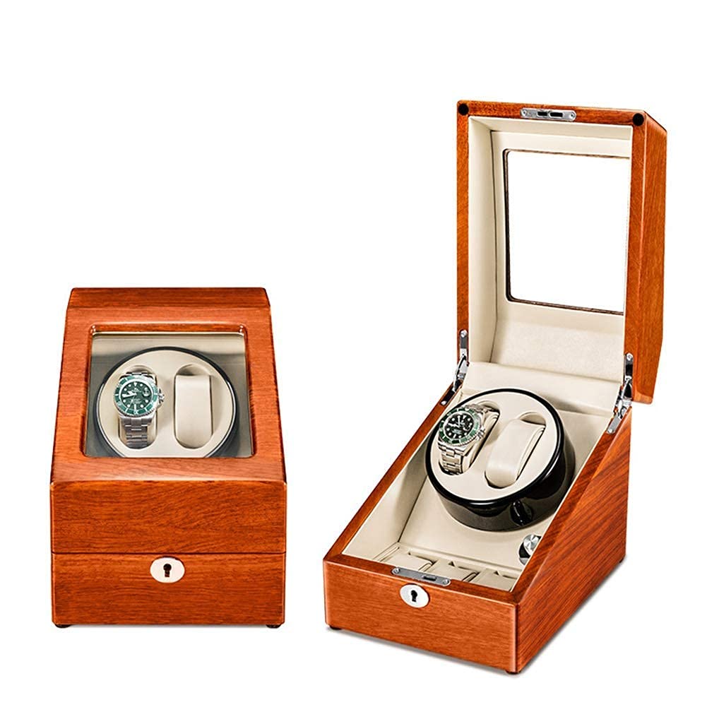 NZPOST 2+3 Automatic Watch Winder Case with Quiet Motor 5 Rotation Modes Fit Lady and Man Automatic Watches