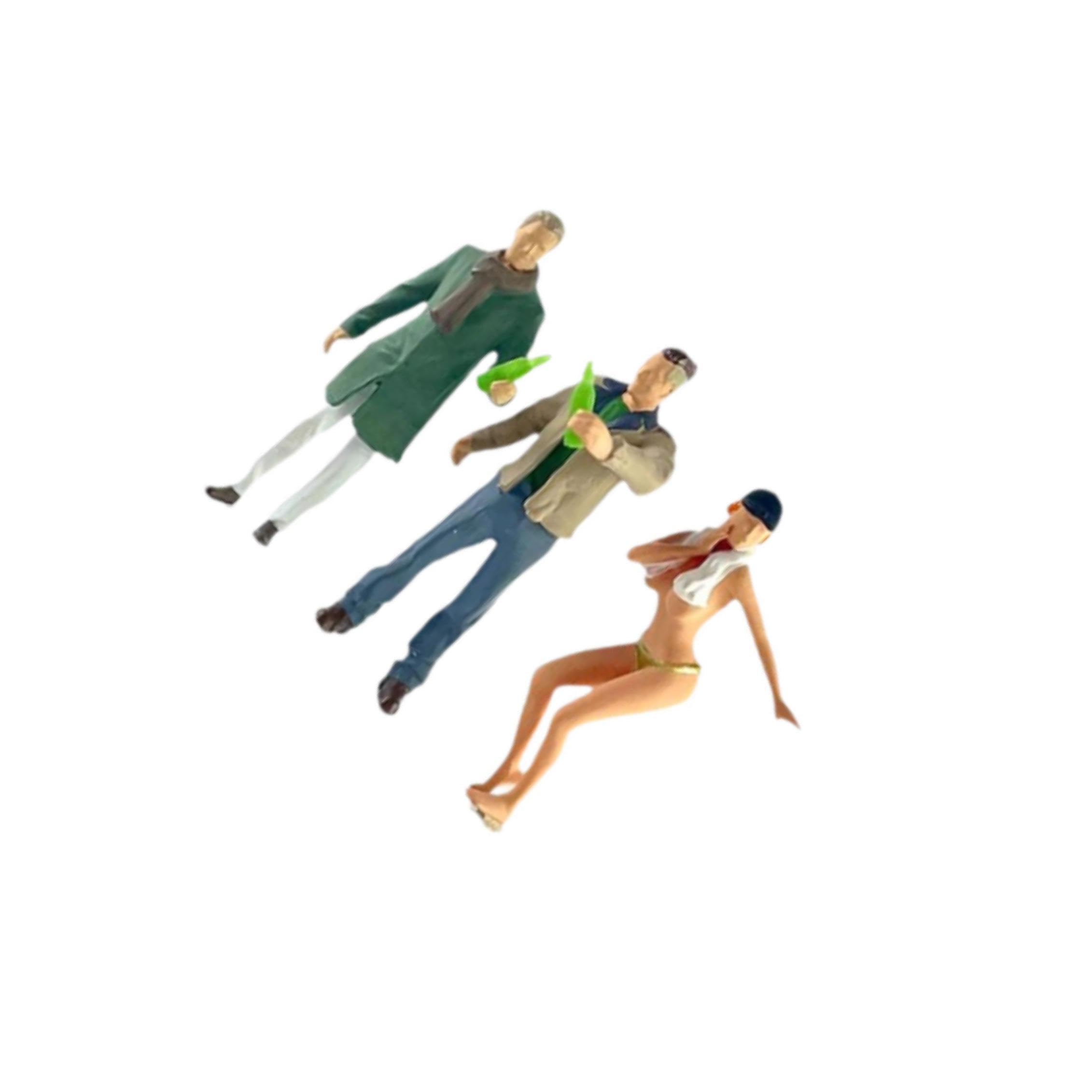 Kioalxz Tiny People Diorama Figures Crafting Intricate Scenes For Every Architectural Display And Making More Attractive Resin Model Train Layout