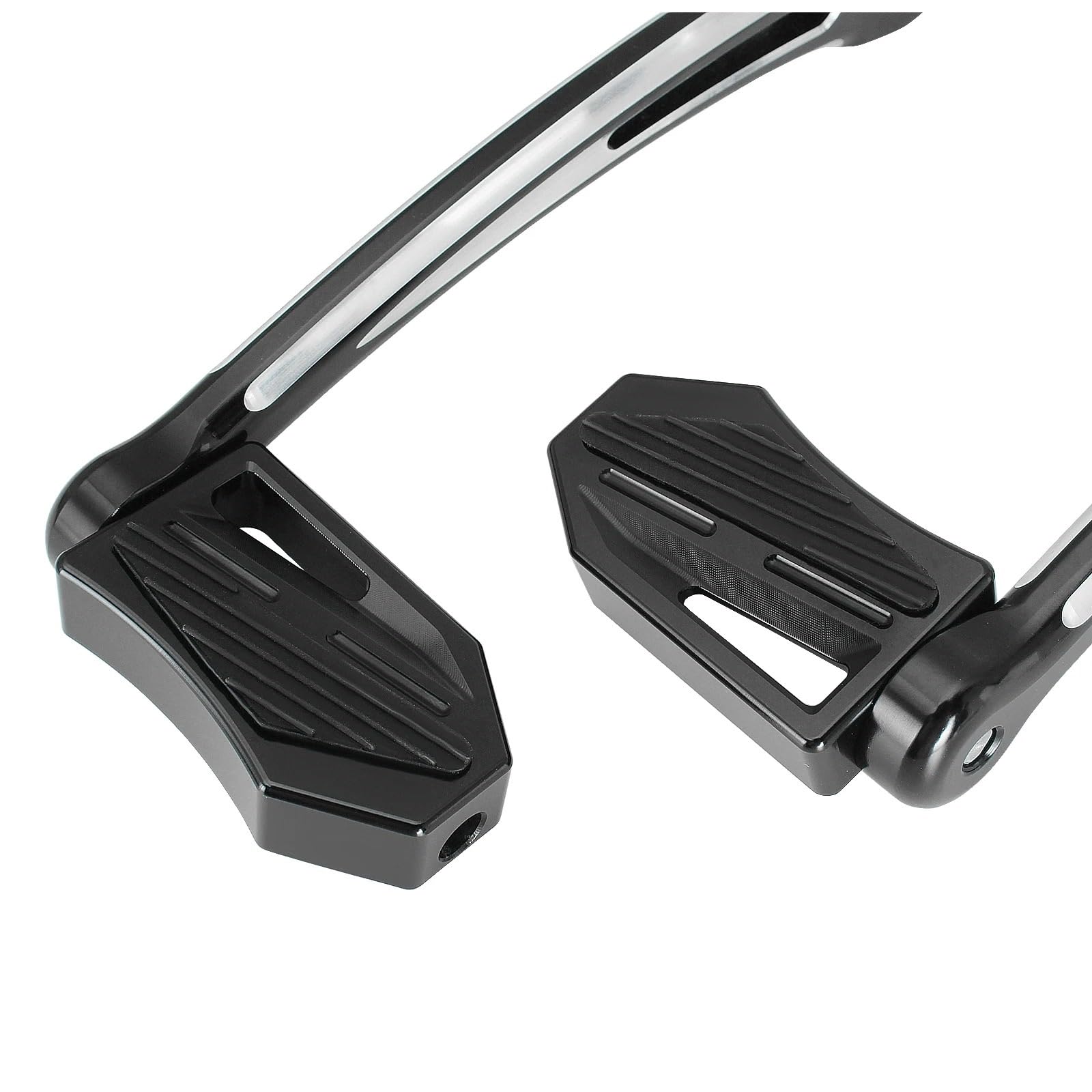 Schalthebel klappbar Schalthebel mit Fersen-/Zehenschaltung für Softail-Modelle (86-17) für Touring-Modelle (88-heute) sowie Trike-Modelle.(A pair of black)