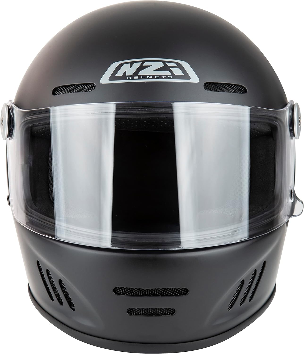 NZI Casco de Moto Integral Club Sv Negro Mate Talla M Fibra de Vidrio