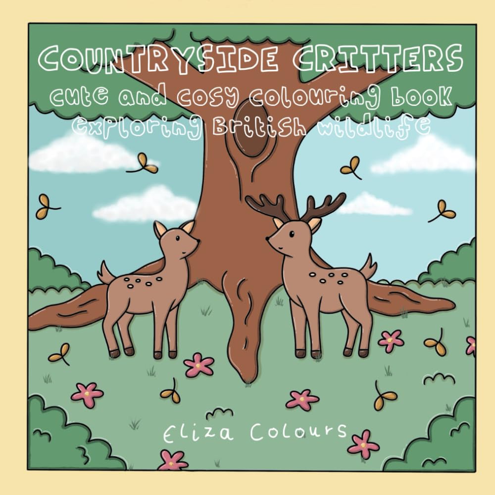 Countryside Critters: Cute and cosy colouring book exploring British wildlife
