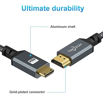 その他 Mini to HDMI Mini HDMI to HDMI Cable High Speed 4K 30Hz – UPERFECT