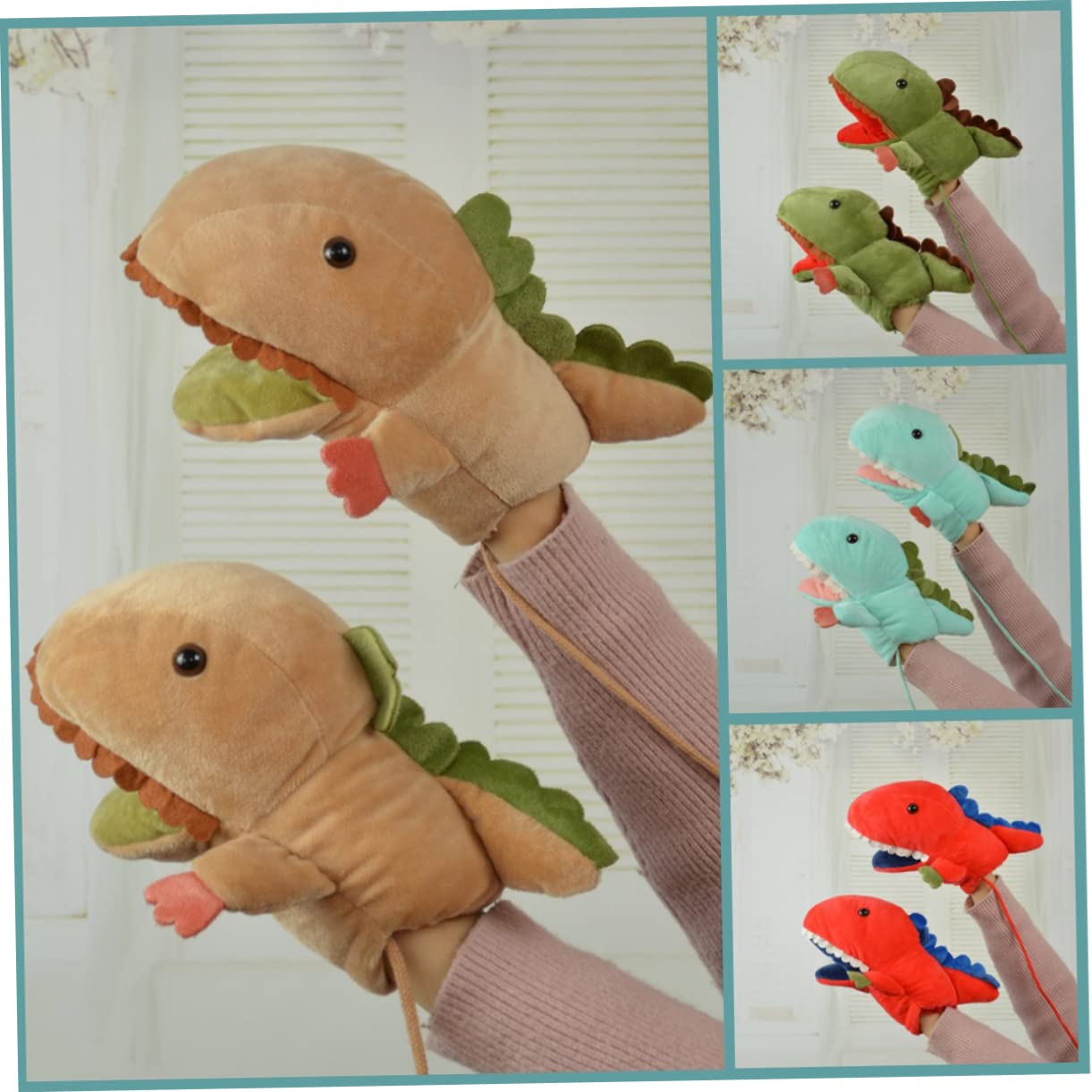 GALPADA 3 Pares guantes de felpa peluche guantes a prueba de viento juego de niños guantes impermeables para niños manopla de invierno guantes de invierno de dibujos animados Sky-blue