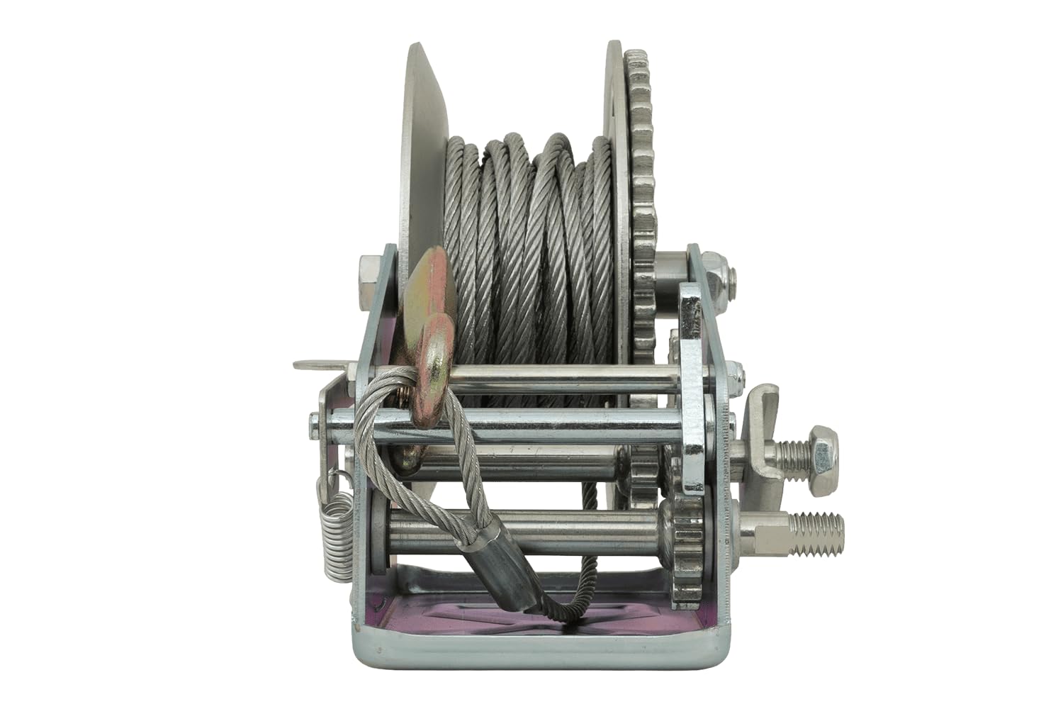 Knott Argano Manuale a Fune da 900 kg per Rimorchio, Verricello con Cavo d'Acciaio e Gancio per Carico Barche, Quad e Attrezzature, Modello 6X0017.008