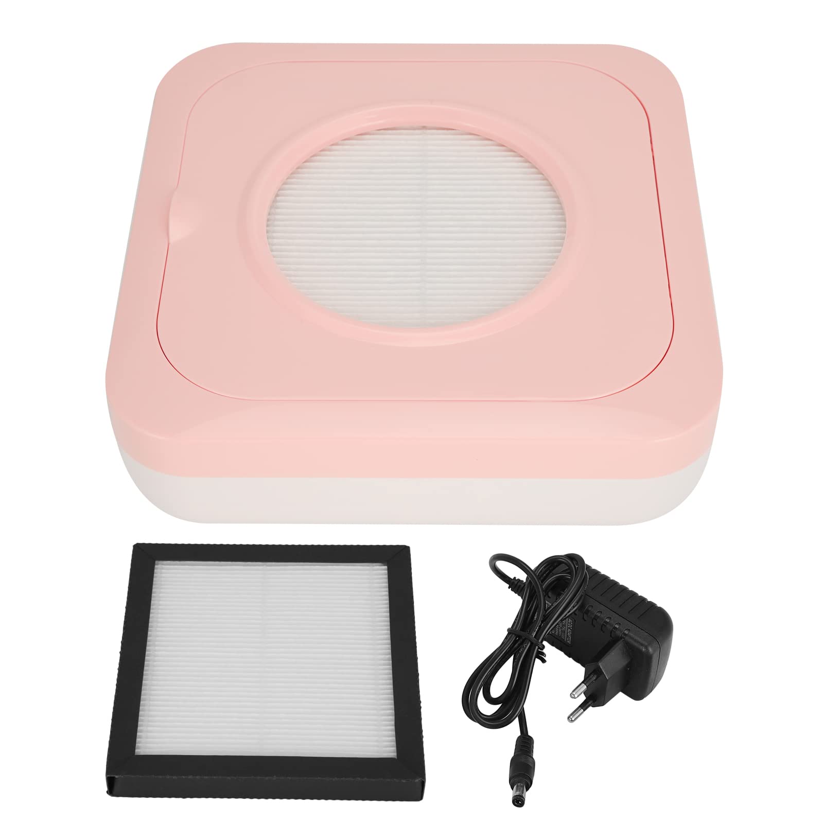 80W Colector de Polvo de Uñas Profesional Potente Aspirador de Polvo de Uñas con Filtro Colector de Polvo Ventilador para Uñas Acrílico Manicura(EU)