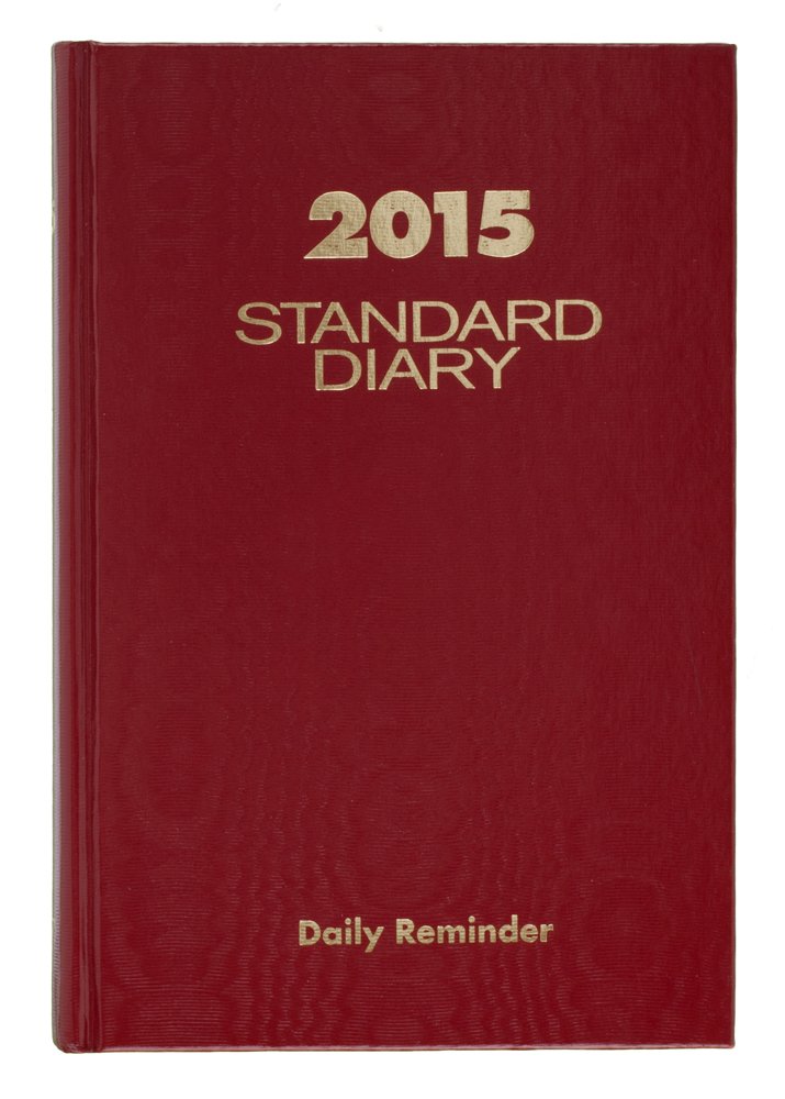 Standard Diary Daily Reminder by AT-A-GLANCE – Paper, Red, White, Model SD38713