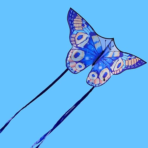 Miniatura 5 de SGftre Butterfly Kite - Cometa de playa, cometa para niños, cometa - Cometa grande fácil de volar para niños de 2 a 4 años, niños de 4 a 8 y 8 a 12