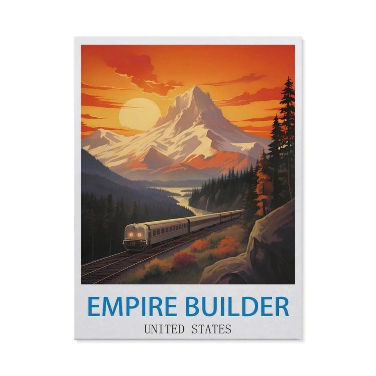 BEAYODKP 5D Diamond Painting，Empire Builder United States（40x50cm）