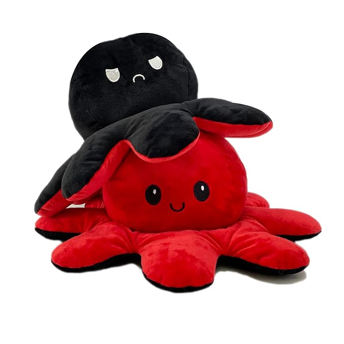 Buy COLORS Giant Reversible Octopus Plush large Happy and Sad Moody