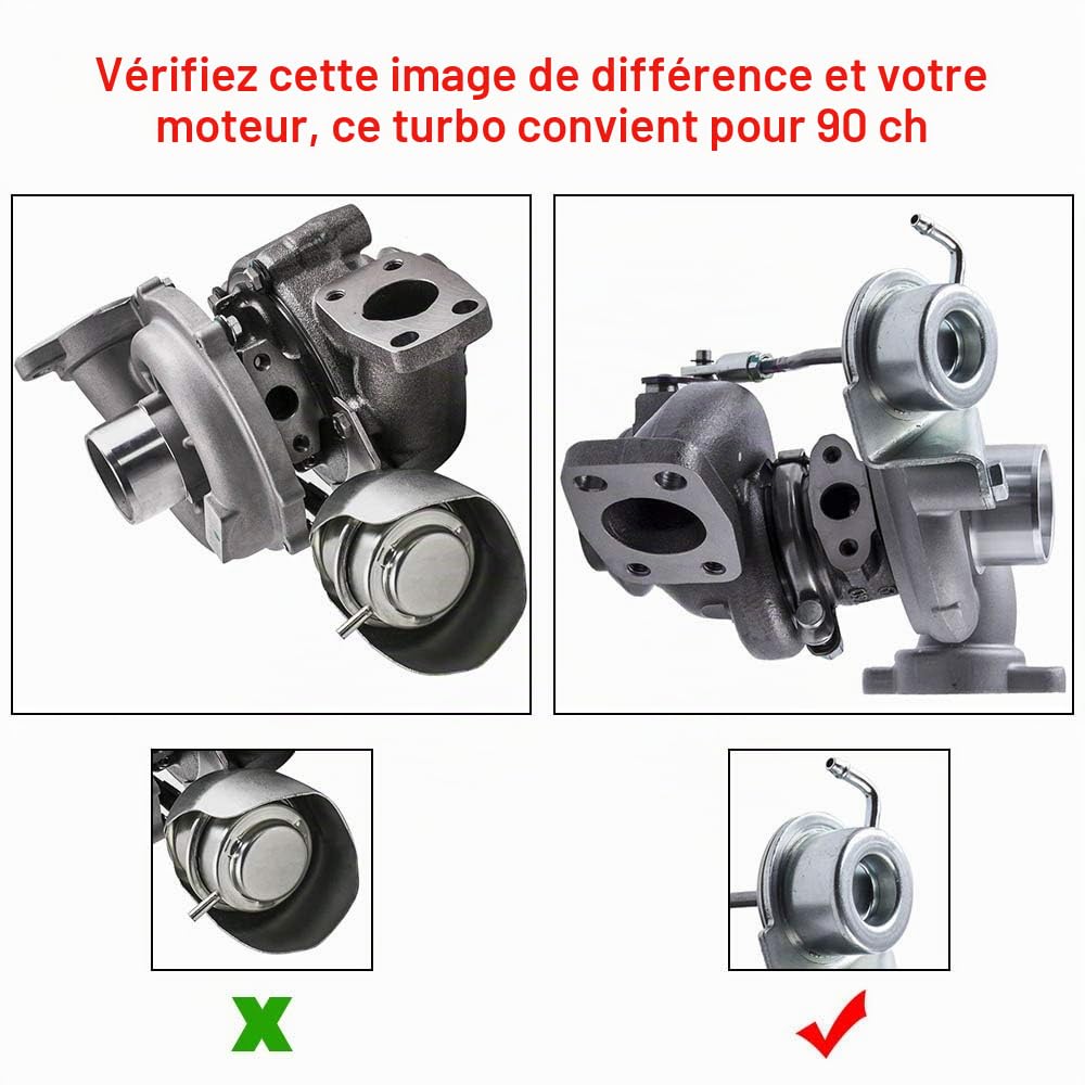 maXpeedingrods Turbo Turbocompresseur for Citroen for Peugeot 207 1.6 HDI | 90 CV 49173-07508,49173-07506,49173-07507, Turbochargers