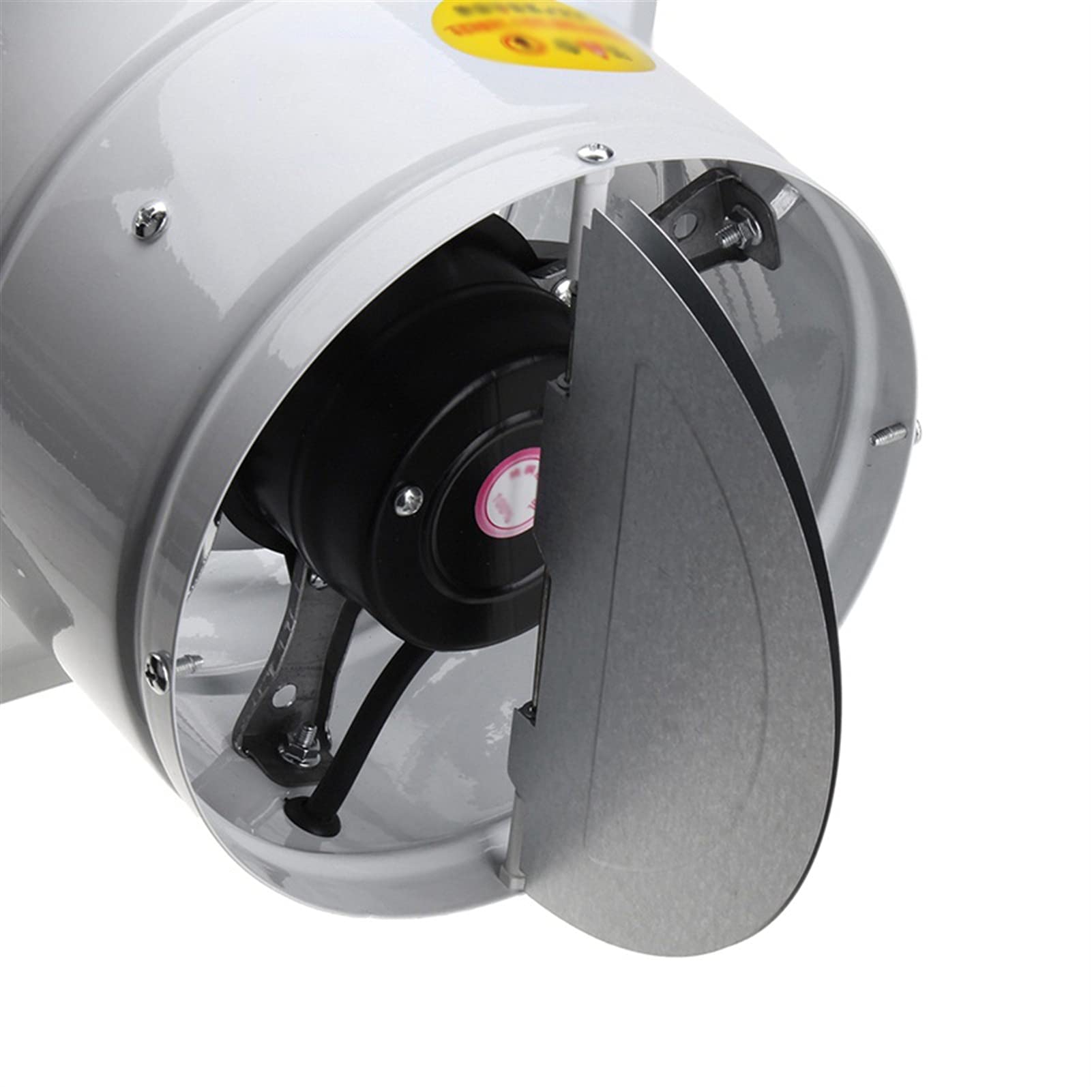 sdneNest Ventole di ventilazione da 10,2 cm, 20 W, ad alta velocità, per WC, cucina, bagno, da appendere alla parete, in vetro, piccole ventole di scarico, bianco, 135 mm x 135 mm