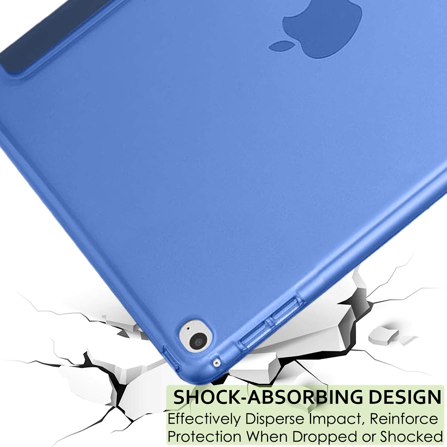 Smart Cover Magnetica Lonfeid Per Ipad Custodia Ibrida Con Vetro Temperato 9H Per IPad Pro 12.9" (2020-2022) - Cover Con Portapenne, Protezione Totale Apple 12 - Foto 6
