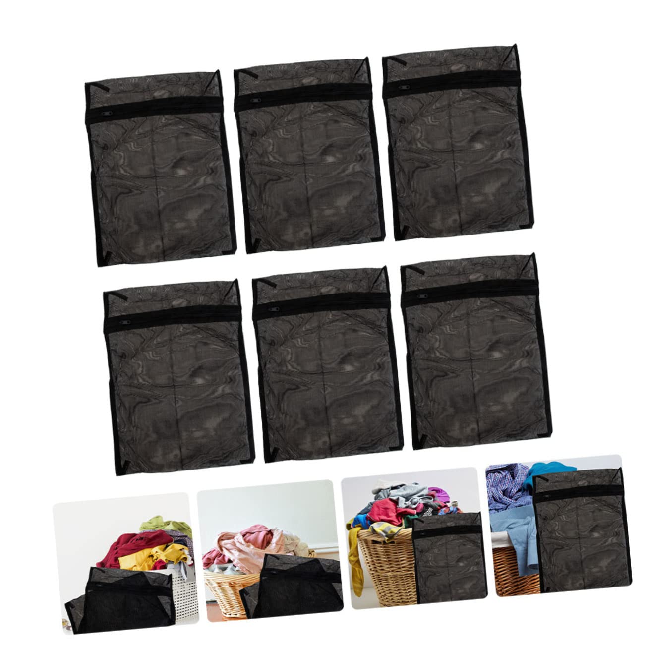 Alipis 2 Sets Wäschesäcke Aus Netzstoff mit Kordelzug für Waschmaschine Bh Unterwäsche Socken Atmungsaktiv und 6 Stück