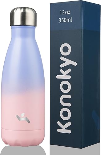 Miniatura 9 de Botellas de agua con aislamiento, de 25 onzas, de doble pared, de acero inoxidable, con vacío, de metal, para deportes y viajes, color azul