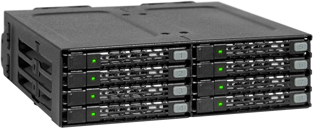 Amazon.co.jp: ICYDOCK ToughArmor 2.5 インチ HDD x 8台 搭載 5インチ