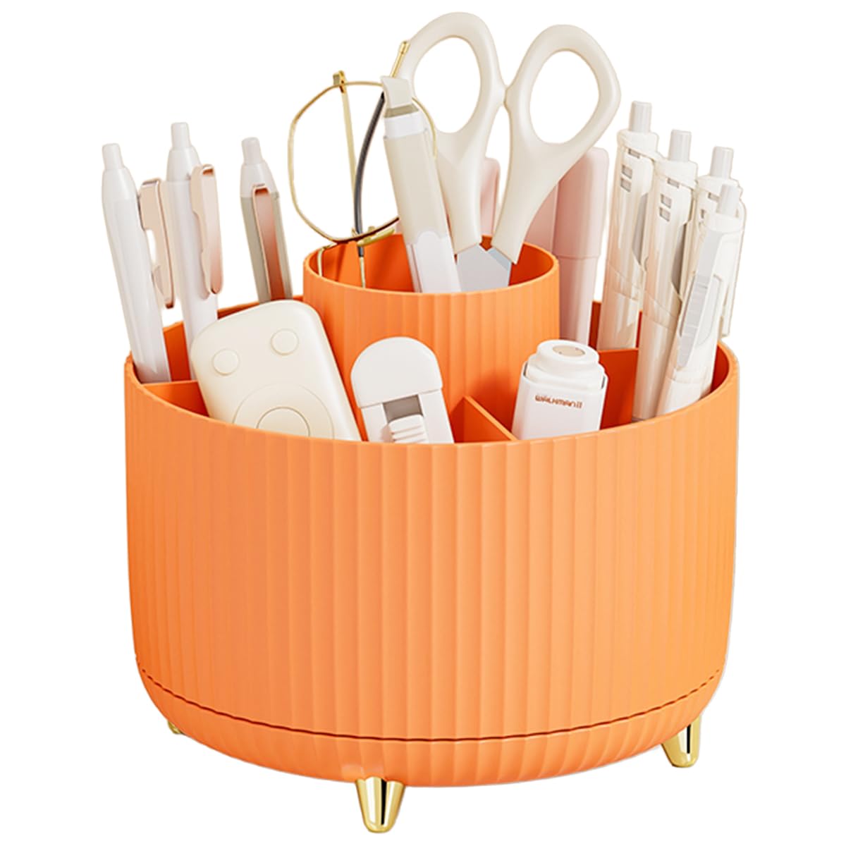 Baril de Stylo Amovible Orange 150x125mm pour Libérer l'Espace de Travail