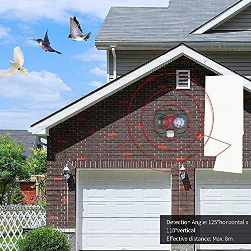 Repelente de murciélagos y aves solar para acabar con la suciedad en patios y granjas 5