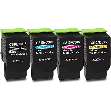 Xerox C315 High Capacity Toner Cartridge Set (4-Pack)