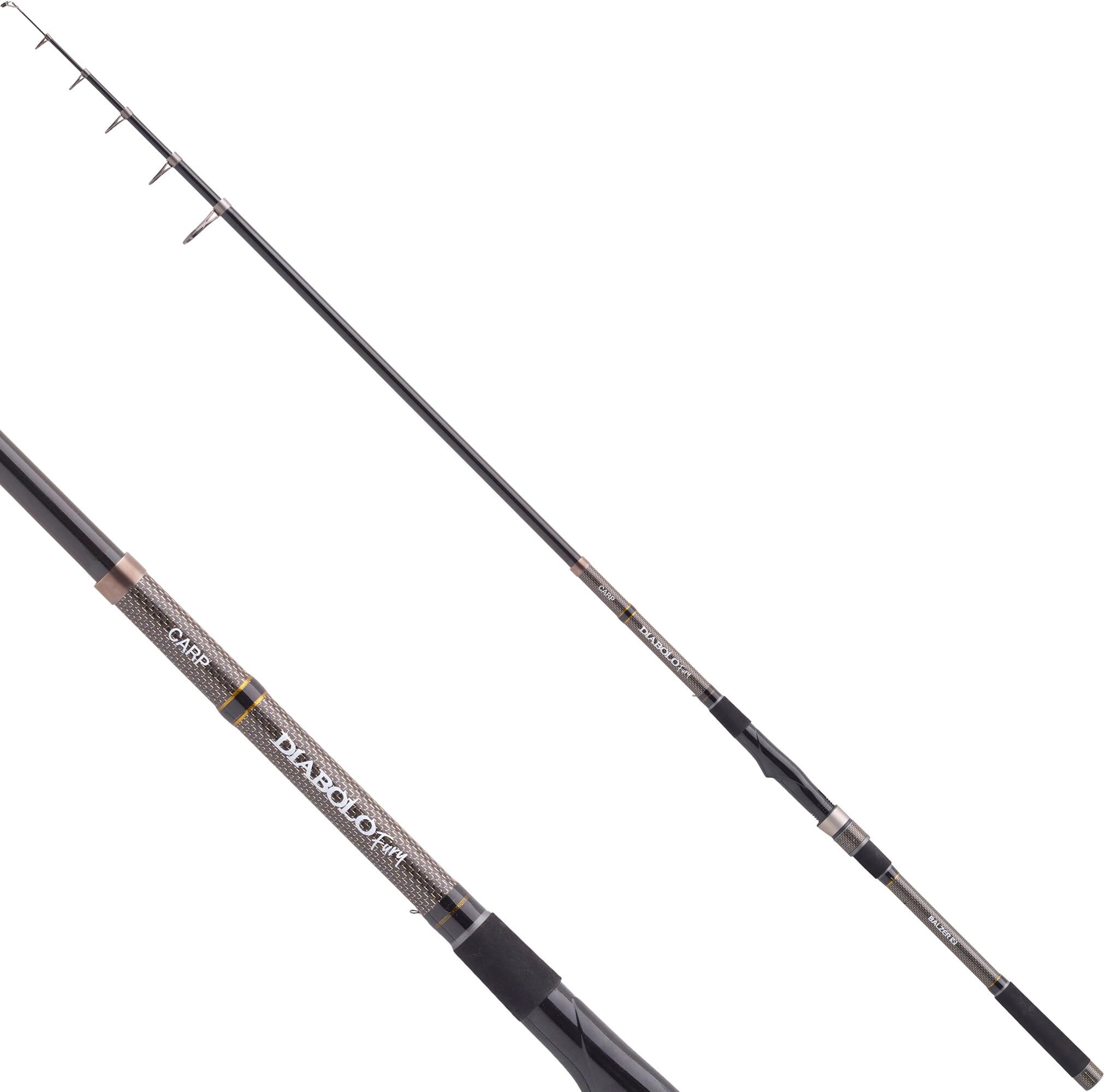 Balzer Karpfenrute Diabolo Fury Tele Karpfen 3,60 m - Profi Tele Angelrute Karpfen