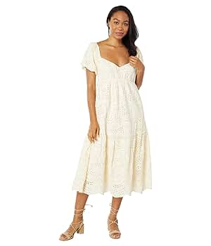 Lost + Wander Sidney Midi Dress White MD at Amazon Women's