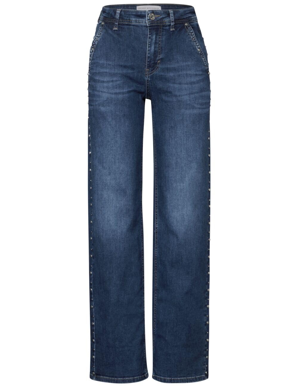 Street One Jean Large avec Rivets Femme