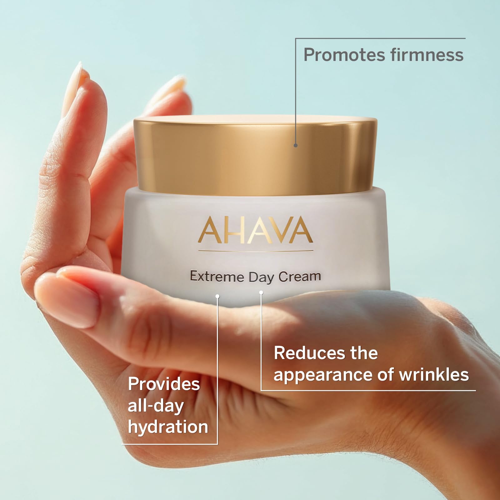 AHAVA Extreme Day Cream with Dead Sea Osmoter, Peptides & Hyaluronic Acid